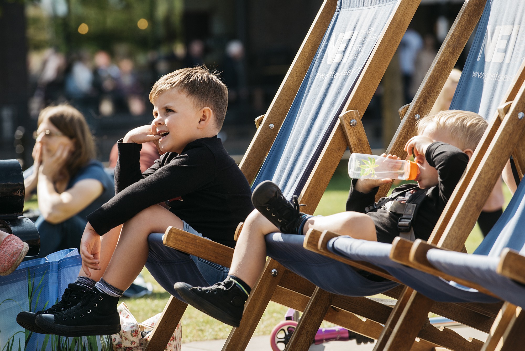 Children watching a film at Screen on the Green